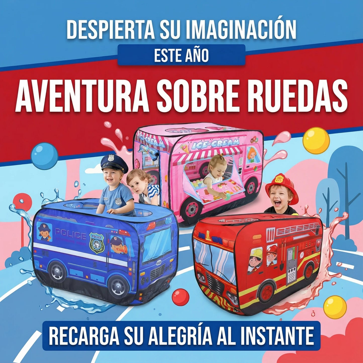 Adventure Tent™ – Diversión Segura que Despierta la Imaginación🚓